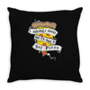 solemnly pizza Throw Pillow