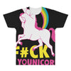 gay pride f#ck younicorn funny rude unicorn All Over Men's T-shirt