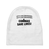 commas save lives Baby Beanies