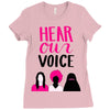 Women's March Hear Our Voice Ladies Fitted T-Shirt