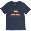 colifornia republic parody pugfornia republic V-Neck Tee