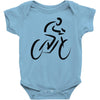 bike rider biker cyclist Baby Onesie