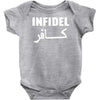 infidel t shirt  english retro cool Baby Bodysuit