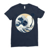 the great wave off sound Ladies Fitted T-Shirt
