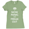 now panic and freak out Ladies Fitted T-Shirt