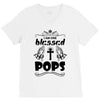 I Am One Blessed Pops V-Neck Tee