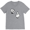 mickey fuck you rouge V-Neck Tee