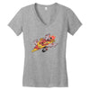 pizza jet Women's V-Neck T-Shirt