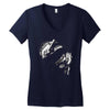 self made zombie Women's V-Neck T-Shirt