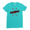 bazinga logo inspired by the big bang theory ideal birthday gift Ladies Fitted T-Shirt
