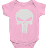 the punisher skull head Baby Onesie