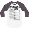 January Girl Facts Aquarius 3/4 Sleeve Shirt