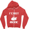 mens feast mode Zipper Hoodie