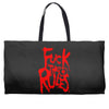 arch enemy fuck the rules Weekender Totes