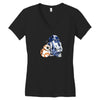 droid hug Women's V-Neck T-Shirt