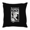climbing in your windows Throw Pillow