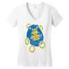 sad hedgehog Women's V-Neck T-Shirt