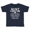 I Love You Aunt Toddler T-shirt