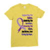 supporting the fighter, admiring the survivors, honoring the taken Ladies Fitted T-Shirt
