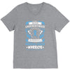Never Underestimate the Strength of a Prostate Cancer Warrior V-Neck Tee