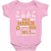 born march multitasking problem solving Baby Onesie