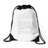 legends are born in september Drawstring Bags