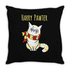 pawter cat Throw Pillow