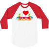 i love sochi 3/4 Sleeve Shirt