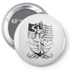 navy  girl Pin-back button