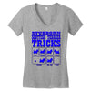 stubborn tricks Women's V-Neck T-Shirt