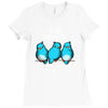 shit happens Ladies Fitted T-Shirt