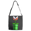 nintendo mario brothers piranha plant Adjustable Strap Totes