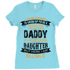 Super Cool Daddy Of A Freaking Awesome Daughter Ladies Fitted T-Shirt