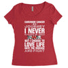 carcinoid cancer is a journey i never planed or asked for but i choose Women's Triblend Scoop T-shirt