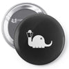 apatosaurus white Pin-back button