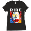 ride going blank again rock music band Ladies Fitted T-Shirt