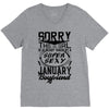 This Girl Is Taken By A Super Sexy January Boyfriend V-Neck Tee