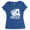 bought this shirt with your money poker Women's Triblend Scoop T-shirt