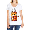 brave kitty Ladies Curvy T-Shirt