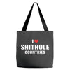 I Love Shithole Countries Tote Bags