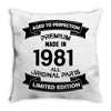 Premium Vintage  1981 Throw Pillow