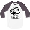 New Dad 2018 Rokie Dept. 3/4 Sleeve Shirt