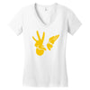 new johnny bravo Women's V-Neck T-Shirt