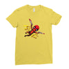 pew pew deadpool Ladies Fitted T-Shirt