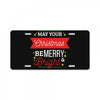 may your christmas be merry &amp; bright License Plate