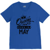 Queens Are Born In May V-Neck Tee