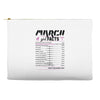 March Girl Facts Aries Accessory Pouches
