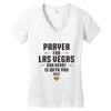 Prayer for Las Vegas, Our Heart Is With You 2017 Women's V-Neck T-Shirt
