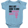 Girls Just Want to Have Fundamental Rights Baby Onesie