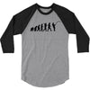 evolution of a fisherman angler mens fishing t shirt 3/4 Sleeve Shirt